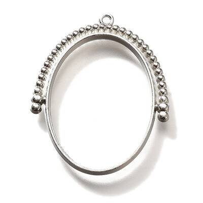 Alloy Open Back Bezel Pendants