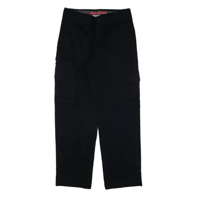 DICKIES Cargo Workwear Mens Trousers Black Regular Straight W30 L30