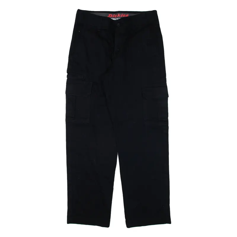 DICKIES Cargo Workwear Mens Trousers Black Regular Straight W30 L30