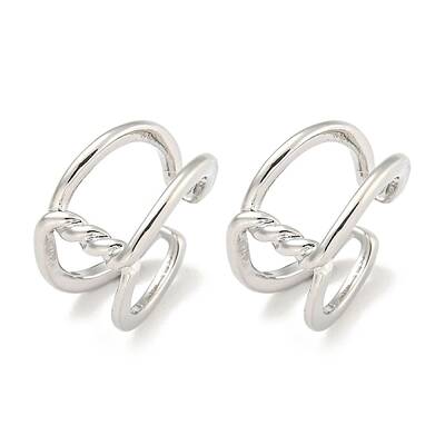 Brass Cuff Earrings