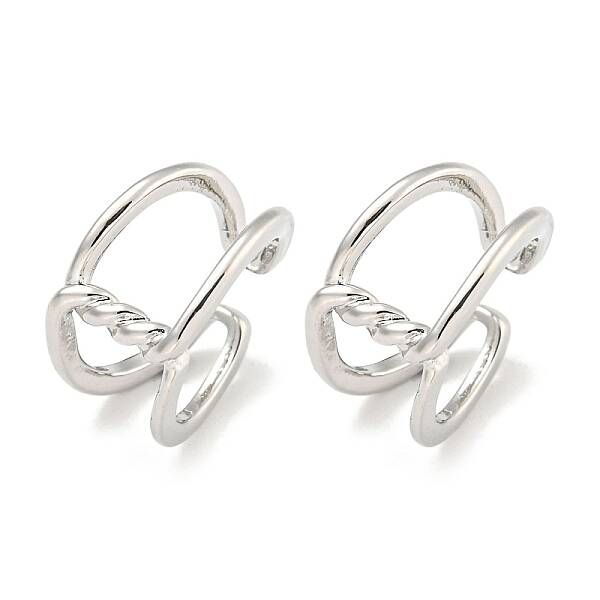 Brass Cuff Earrings