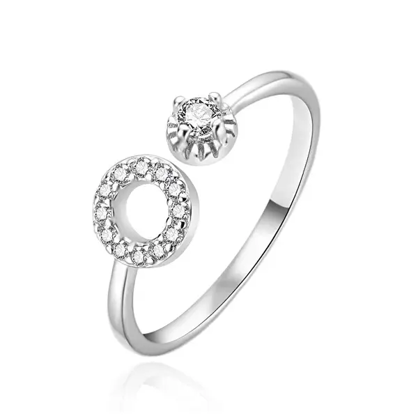 Agato Anello Aperto Abbagliante In Argento Agt-R67W - Circuito: 52 Mm