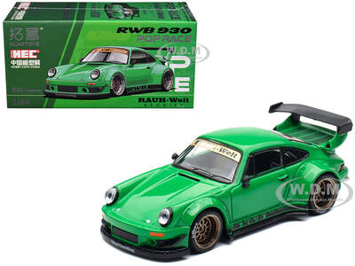 RWB 930 Green Hobby Expo China 2026 1/64 Diecast Model Car by Pop Race