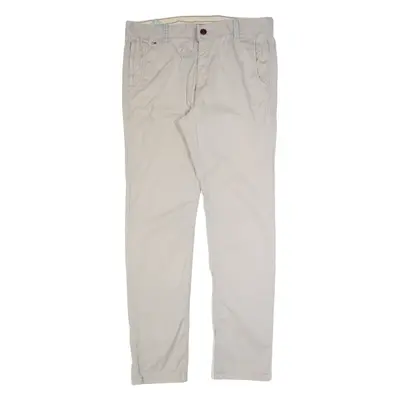 TOMMY HILFIGER Chino Mens Trousers Beige Slim Straight W36 L32