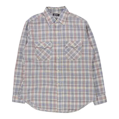 1970s/1980s Levis Checked Shirt - Large Blue Cotton