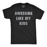 Mens Funny T Shirts Awesome Like My Kids Sarcastic Parent Graphic Tee For Men Mens Funny T Shirts Cool Tees Soft Stylish Casu...