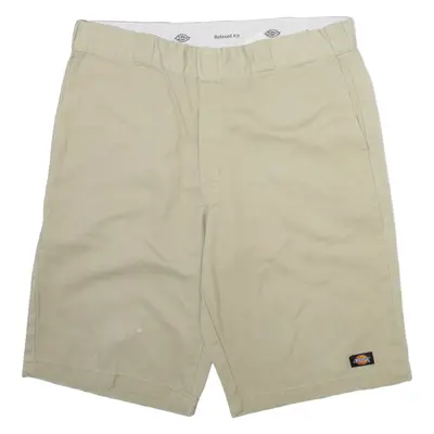 DICKIES Mens Workwear Shorts Beige Relaxed L W36