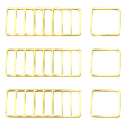 Square Brass Linking Rings