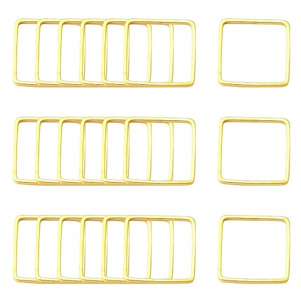Square Brass Linking Rings