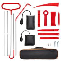 Portable Car Repair Tool Kit for Car Door & Tire, 1 Set Emergency Car Fastener Remover Air Wedge Pump with Storage Bag, Car T...