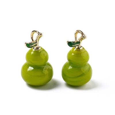 Brass Handmade Lampwork Pendants