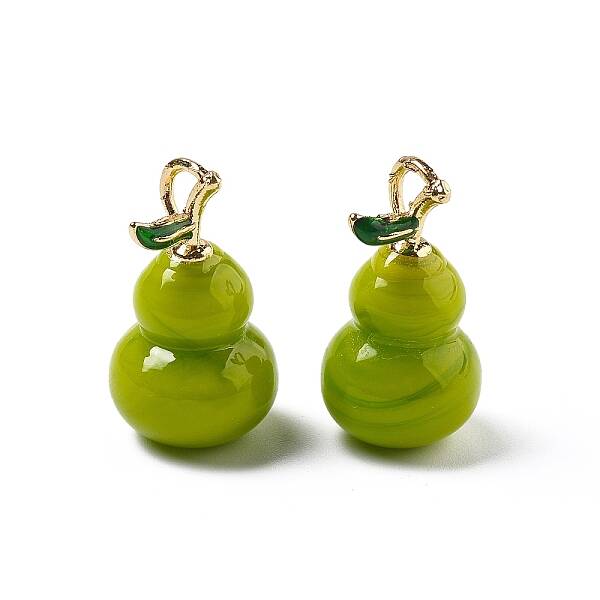 Brass Handmade Lampwork Pendants