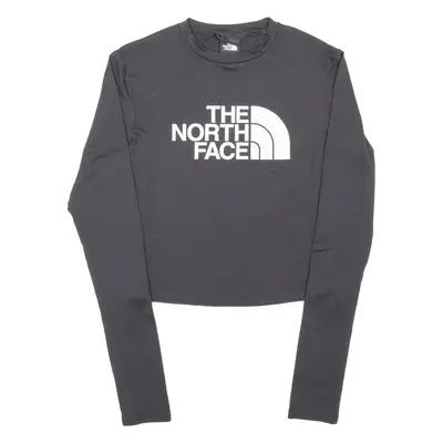 THE NORTH FACE Womens T-Shirt Black Long Sleeve Crew Neck S