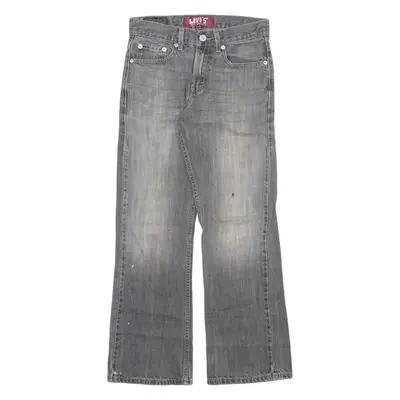 LEVI'S 527 Jeans Boys Grey Slim Bootcut Stone Wash W26 L26