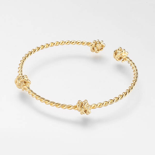 Brass Twisted Cuff Bangle