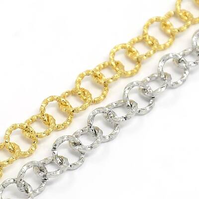 Fashionable 304 Stainless Steel Twisted Grain Cable Chain Bracelets