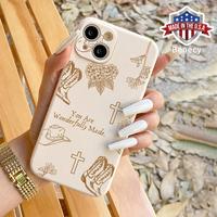 Stylish Retro Cowboy Hat with Cross Western Style Christian Pattern Case for iPhone 16 15 14 Pro Max 13 12 11 XR XS Plus Shoc...