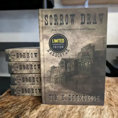 Signed HARDCOVER Book Sorrow Draw a Dark Apocalyptic Western