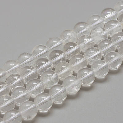 Natural Quartz Crystal Beads Strands