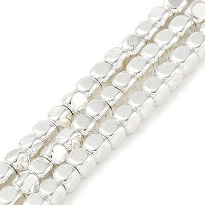 Electroplated Synthetic Non-Magnetic Hematite Beads Strands