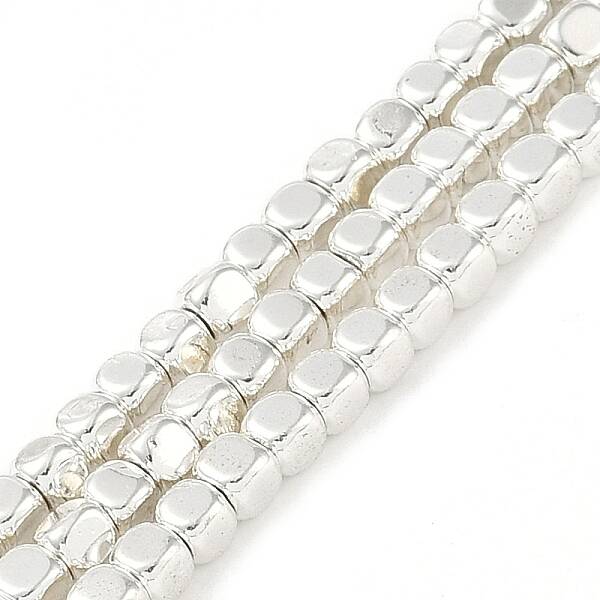 Electroplated Synthetic Non-Magnetic Hematite Beads Strands