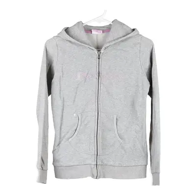 Age 13-14 Champion Hoodie - XL Grey Cotton
