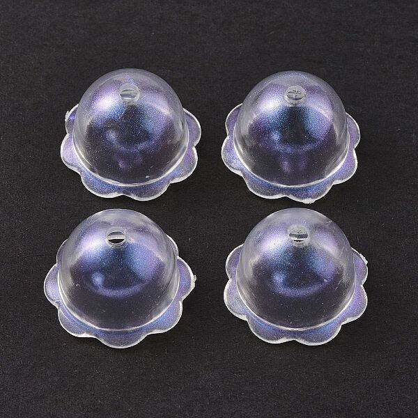 Transparent Acrylic Bead Caps