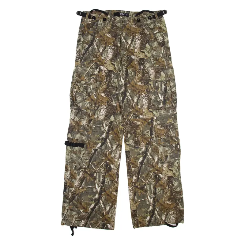 BAC Cargo Mens Trousers Brown Relaxed Straight W30 L30