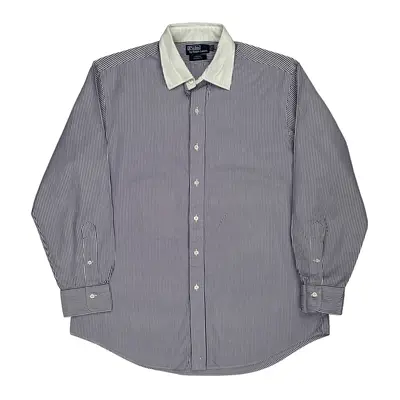 Ralph Lauren Striped Shirt - XL Blue Cotton
