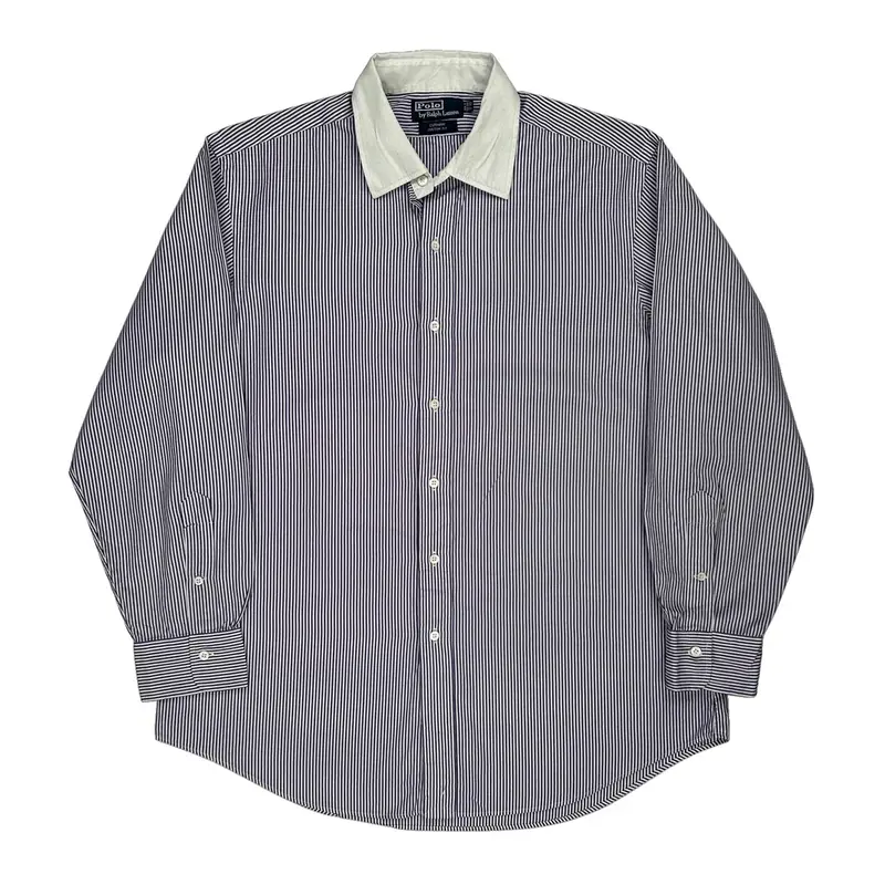 Ralph Lauren Striped Shirt - XL Blue Cotton