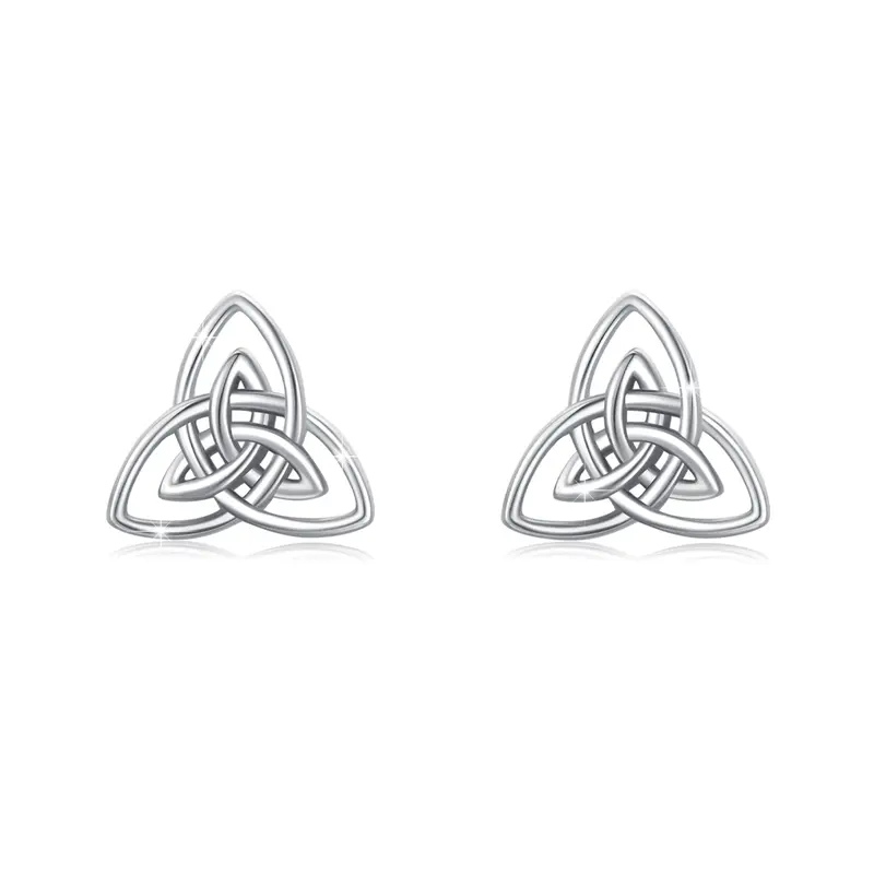 Sterling Silver Celtic Knot Stud Earrings