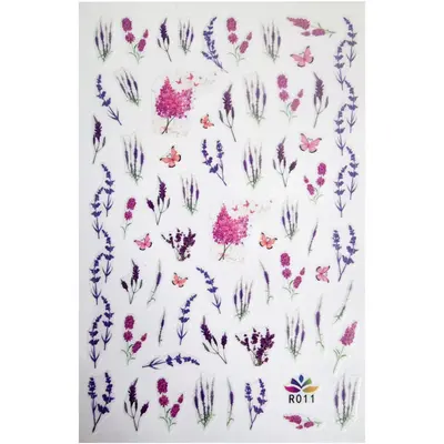 Stickers Deni Carte Lavender Lilac - Nail Stickers