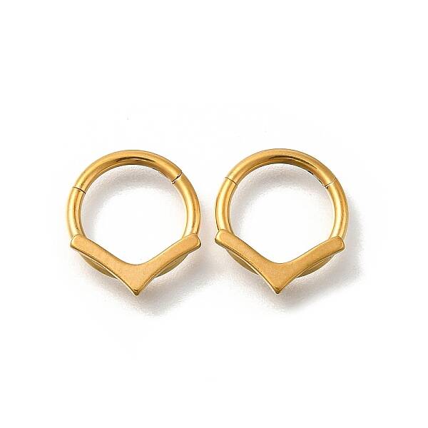 304 Stainless Steel V Shaped Hoop Nose Rings