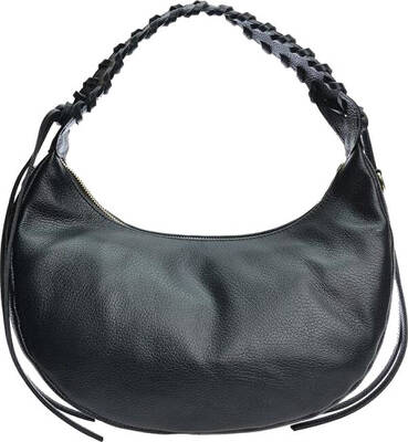Anna Luchini Borsa A Mano In Pelle Da Donna TonalitĂ nero