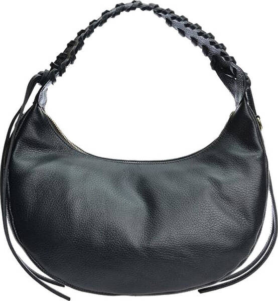 Anna Luchini Borsa A Mano In Pelle Da Donna Tonalità nero