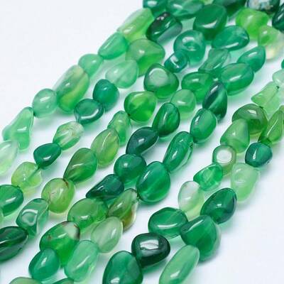 Natural Green Agate Beads Strands