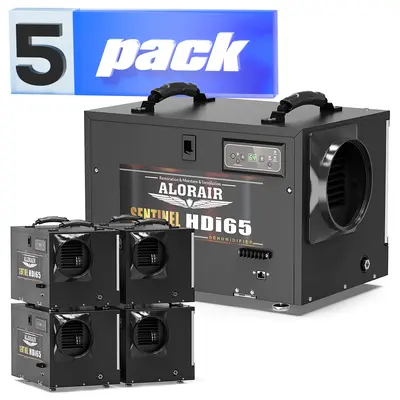 ALORAIR Wholesale Packs Sentinel HDi65 (Black) Dehumidifier (pack of 5)