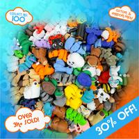 Micro Mini pack, 3D Printed Items - Random or Custom Pack With Optional Container Decor