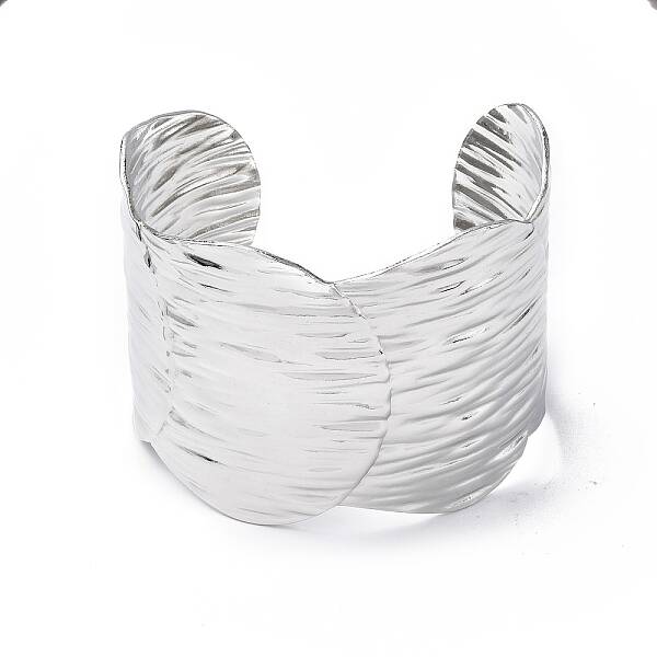 Non-Tarnish 304 Stainless Steel Wide Open Cuff Bangle for Women