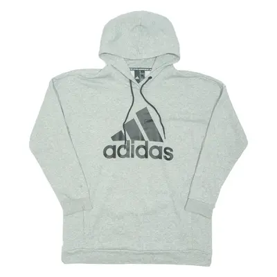 ADIDAS Mens Grey Hoodie L