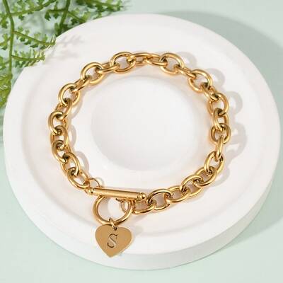 Golden 304 Stainless Steel Charm Bracelets