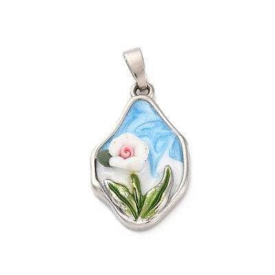 Brass Enamel Pendants