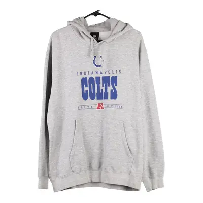 Indianapolis Colts Nfl NFL Hoodie - Large Grey Cotton Blend