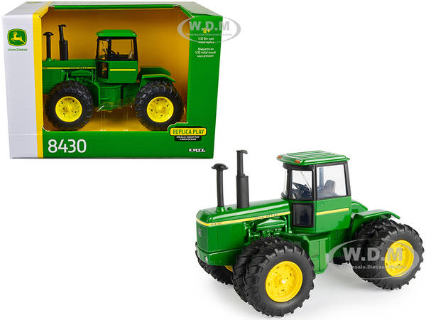 John Deere 8430 Tractor Green with Dual Wheels \