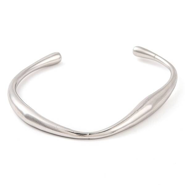 Non-Tarnish 304 Stainless Steel Open Cuff Bangles for Women