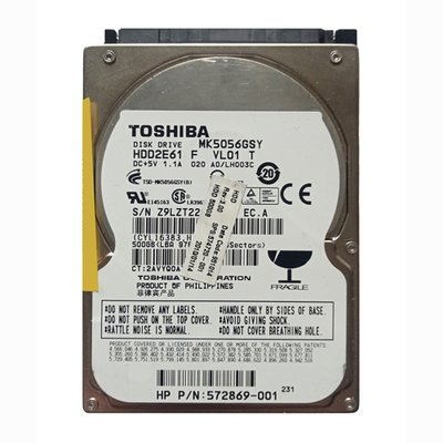 574720-001 HP 500GB 7200RPM SATA 3Gb/s 16MB Cache 2.5-inch Hard Drive for ProBook 17.3