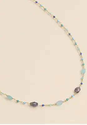 Necklace Cimb6 Mumbai-Bleu | Color: MUMBAI BLEU | Size: U