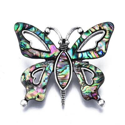 Abalone Shell/Paua Shell Brooches/Pendants
