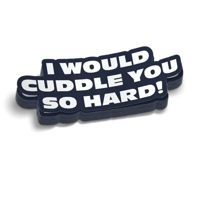 Cuddle - Hard Hat Decal