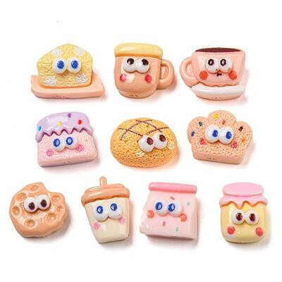 Cartoon Funny Eye Opaque Resin Decoden Cabochons